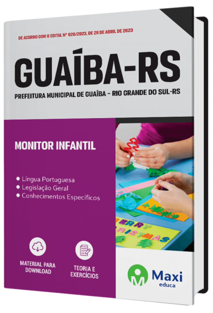 - Apostila Prefeitura de Guaíba - RS - 2023 Monitor Infantil