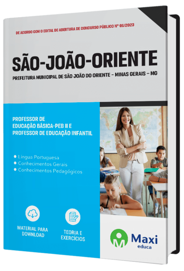 - Apostila Prefeitura de São João do Oriente – MG - 2023 Professor de Educação Básica – PEB II e Professor de Educação Infantil