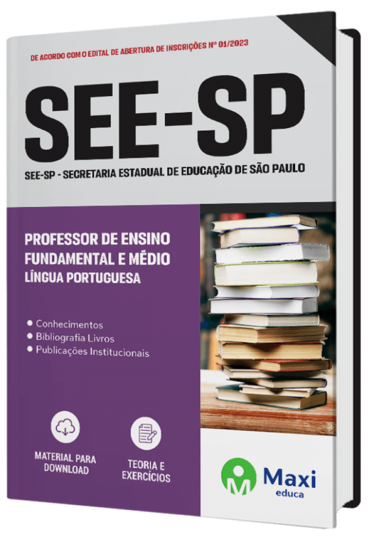 - Apostila SEE-SP - 2023 Professor de Ensino Fundamental e Médio - LÍNGUA PORTUGUESA