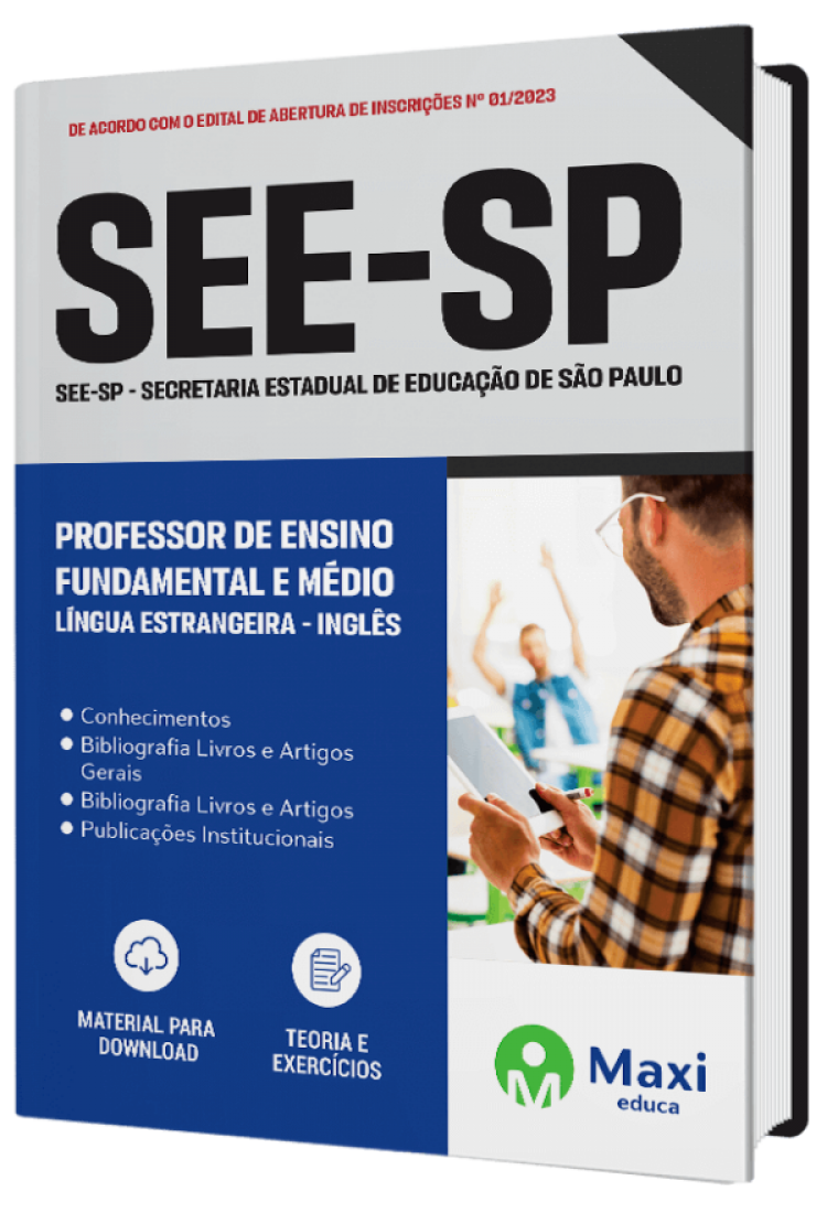 - Apostila SEE-SP - 2023 Professor de Ensino Fundamental e Médio - LÍNGUA ESTRANGEIRA - INGLÊS