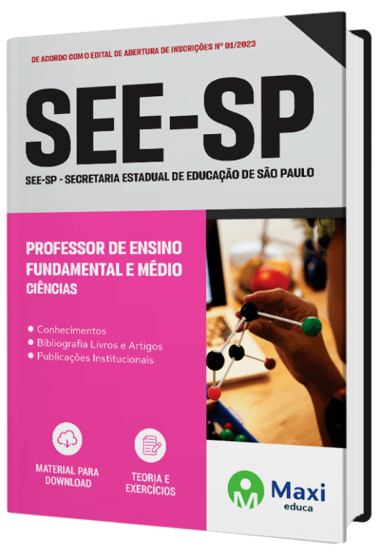 - Apostila SEE-SP - 2023 Professor de Ensino Fundamental e Médio - CIÊNCIAS