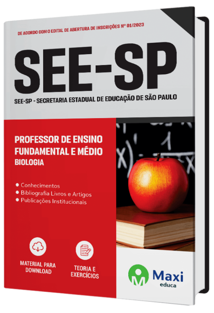 - Apostila SEE-SP - 2023 Professor de Ensino Fundamental e Médio - BIOLOGIA