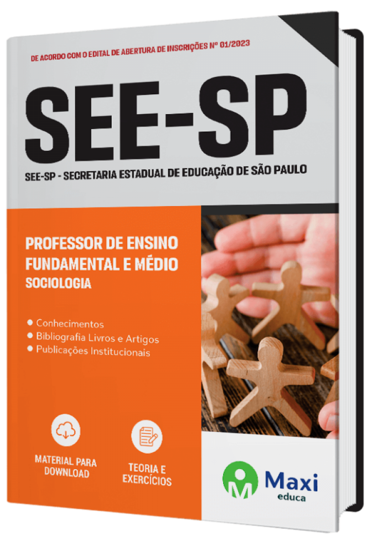 - Apostila SEE-SP - 2023 Professor de Ensino Fundamental e Médio - SOCIOLOGIA