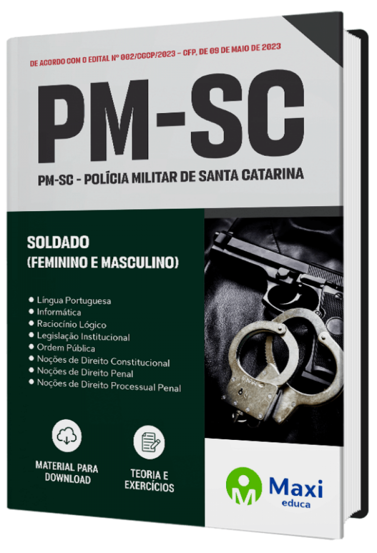 - Apostila PM-SC - 2023 Soldado (Feminino e Masculino)