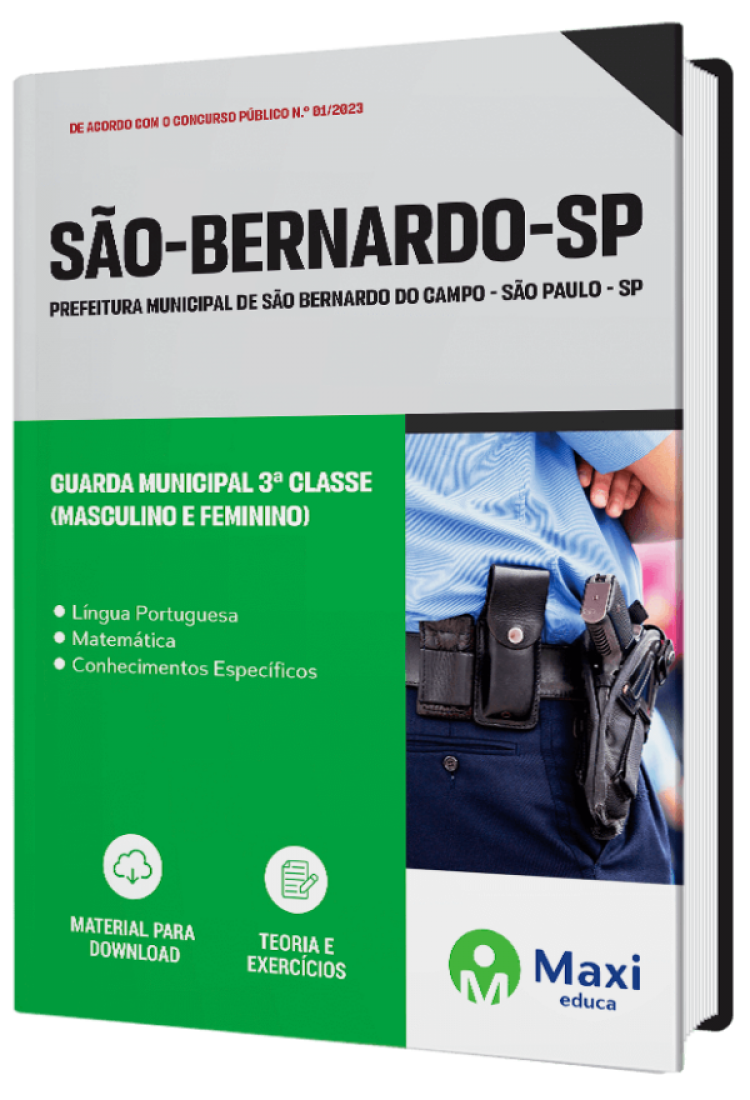 - Apostila Prefeitura de São Bernardo do Campo - SP Guarda Municipal 3ª Classe (Masculino e Feminino)