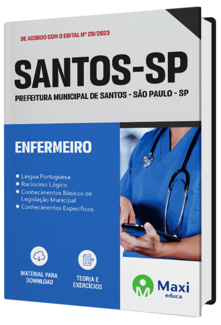 - Apostila Prefeitura de Santos - SP - 2023 Enfermeiro