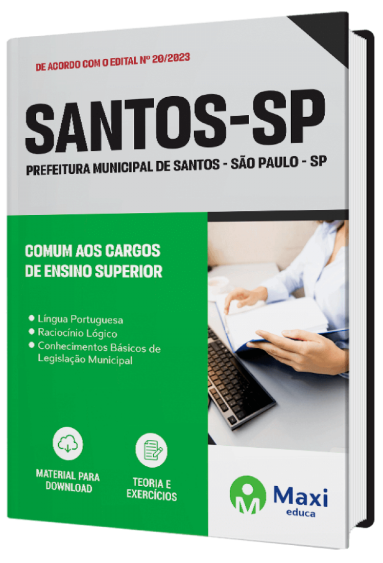 - Apostila Prefeitura de Santos - SP - 2023 Comum aos Cargos de Ensino Superior