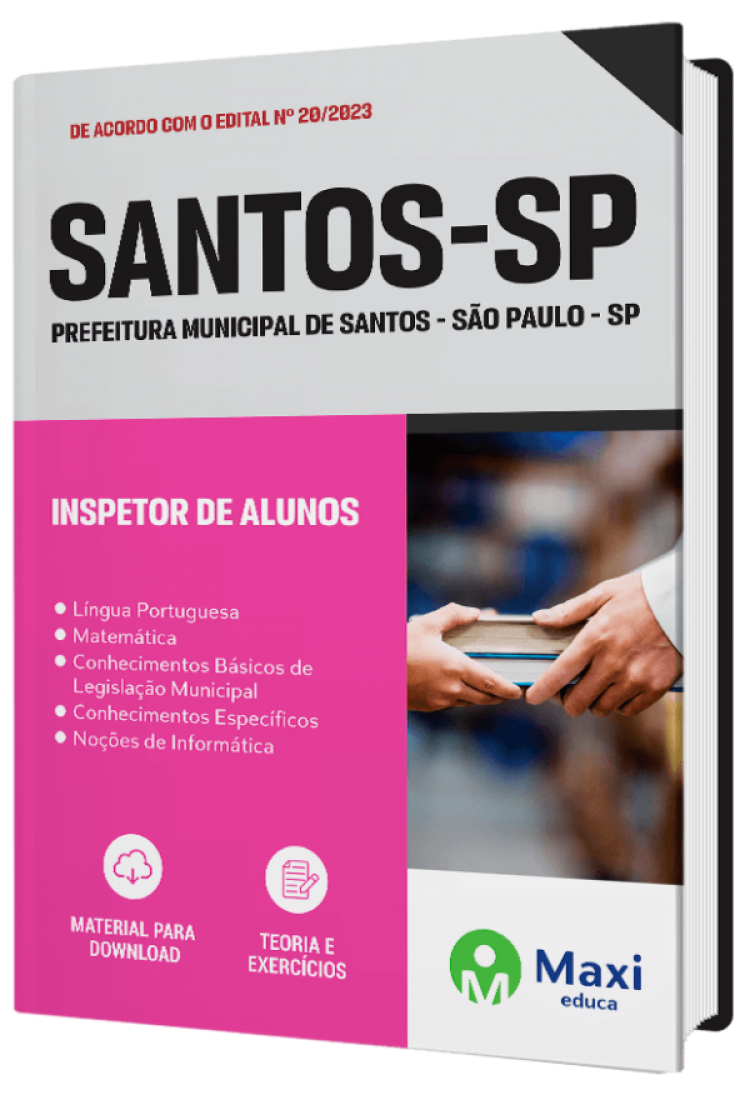 - Apostila Prefeitura de Santos - SP - 2023 Inspetor de Alunos