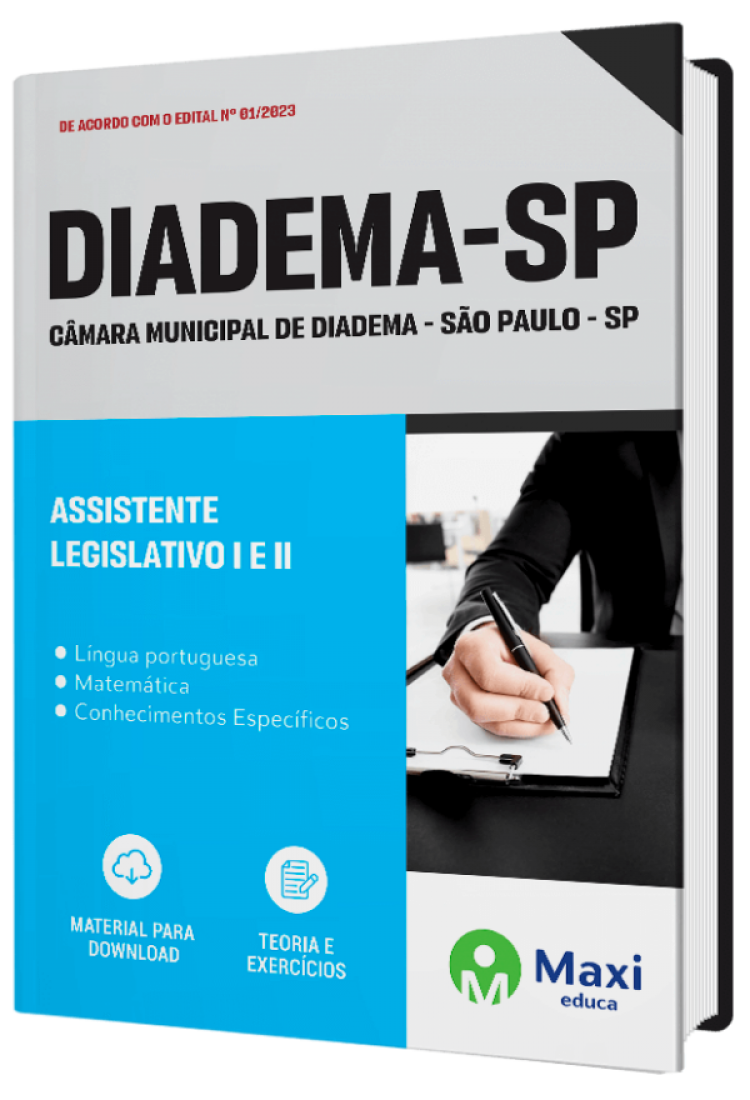 - Apostila Câmara de Diadema - SP - 2023 Assistente Legislativo I e II