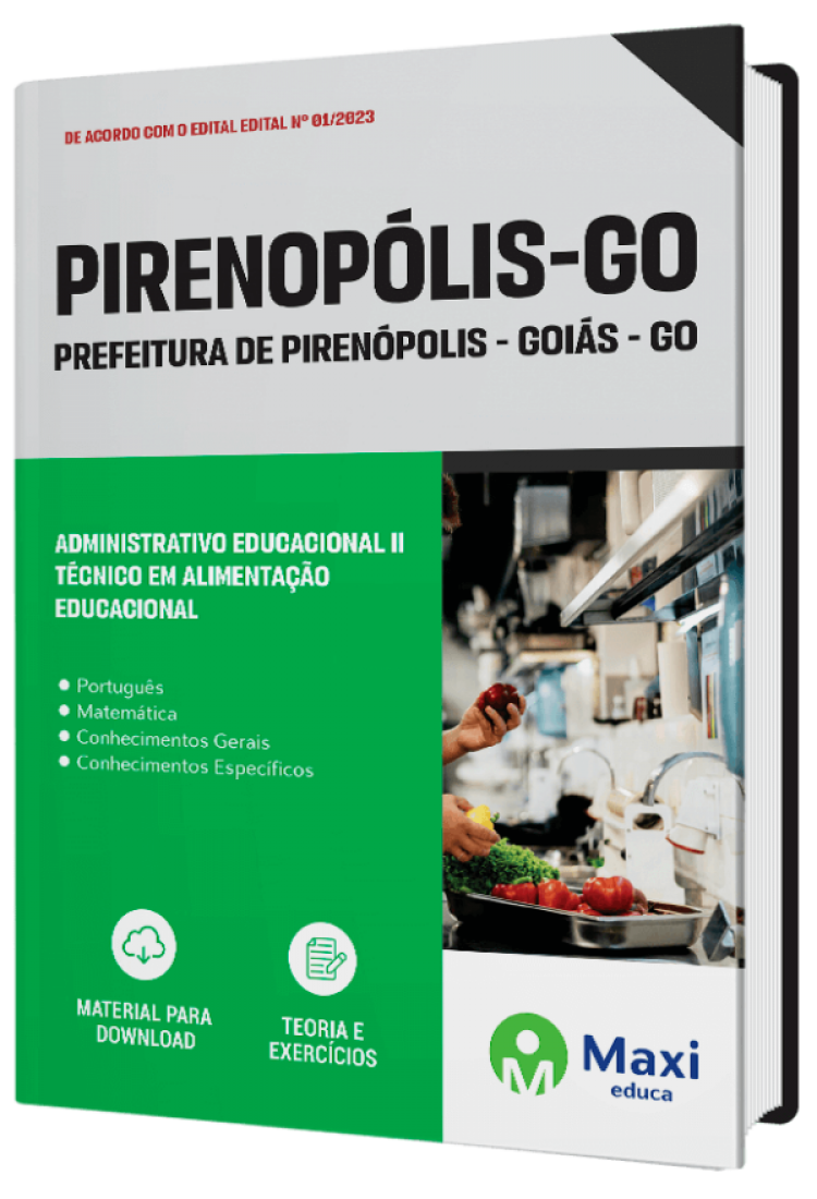 - Apostila Prefeitura de Pirenópolis-GO 2023 Administrativo Educacional II Técnico em Alimentação Educacional