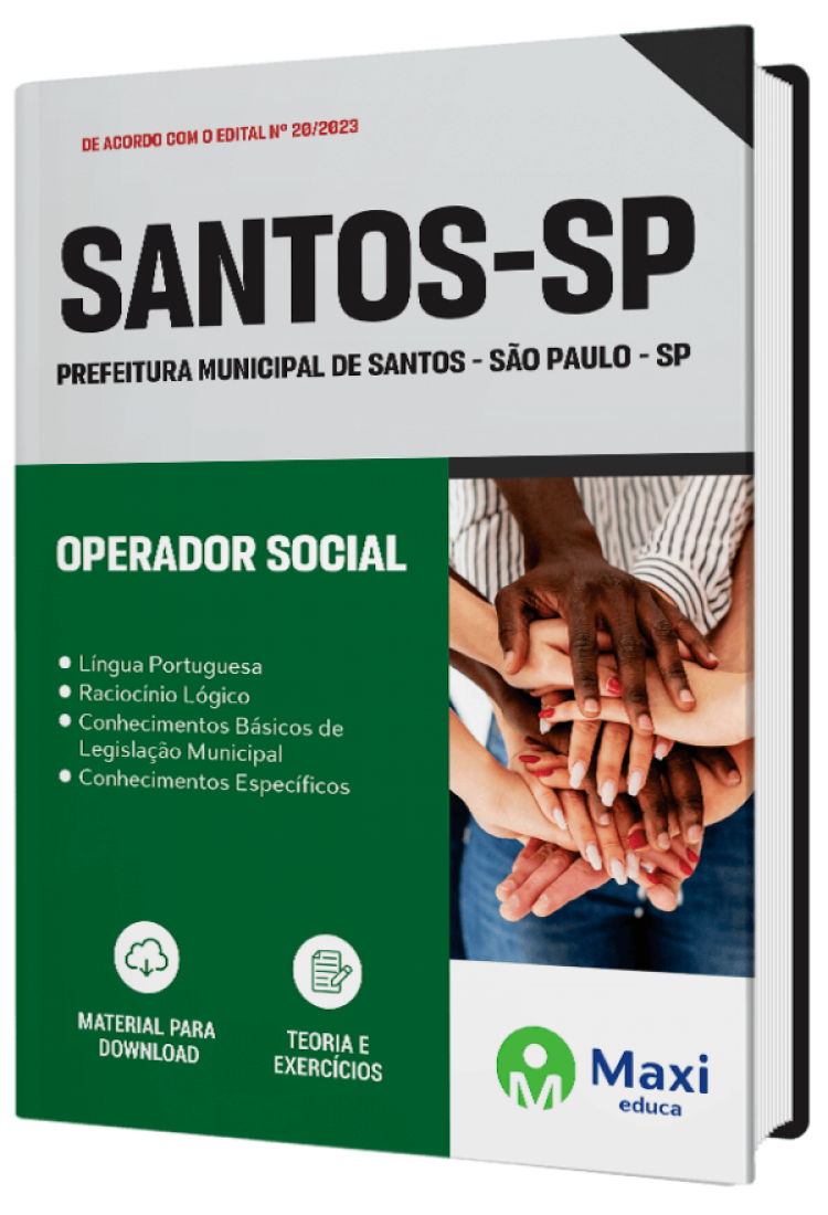 - Apostila Prefeitura de Santos - SP - 2023 Operador Social