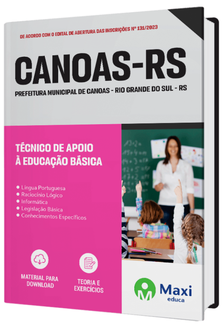 - Apostila Prefeitura de Canoas - RS 2023 Técnico de Apoio à Educação Básica