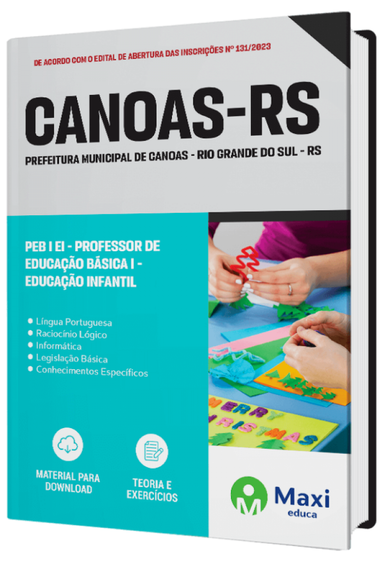 - Apostila Prefeitura de Canoas - RS 2023 PEB I EI - Professor de Educação Básica I - Educação Infantil