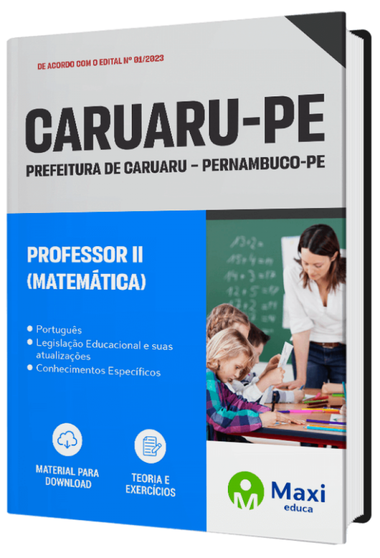 - Apostila Prefeitura de Caruaru - PE - 2023 Professor II (Matemática)