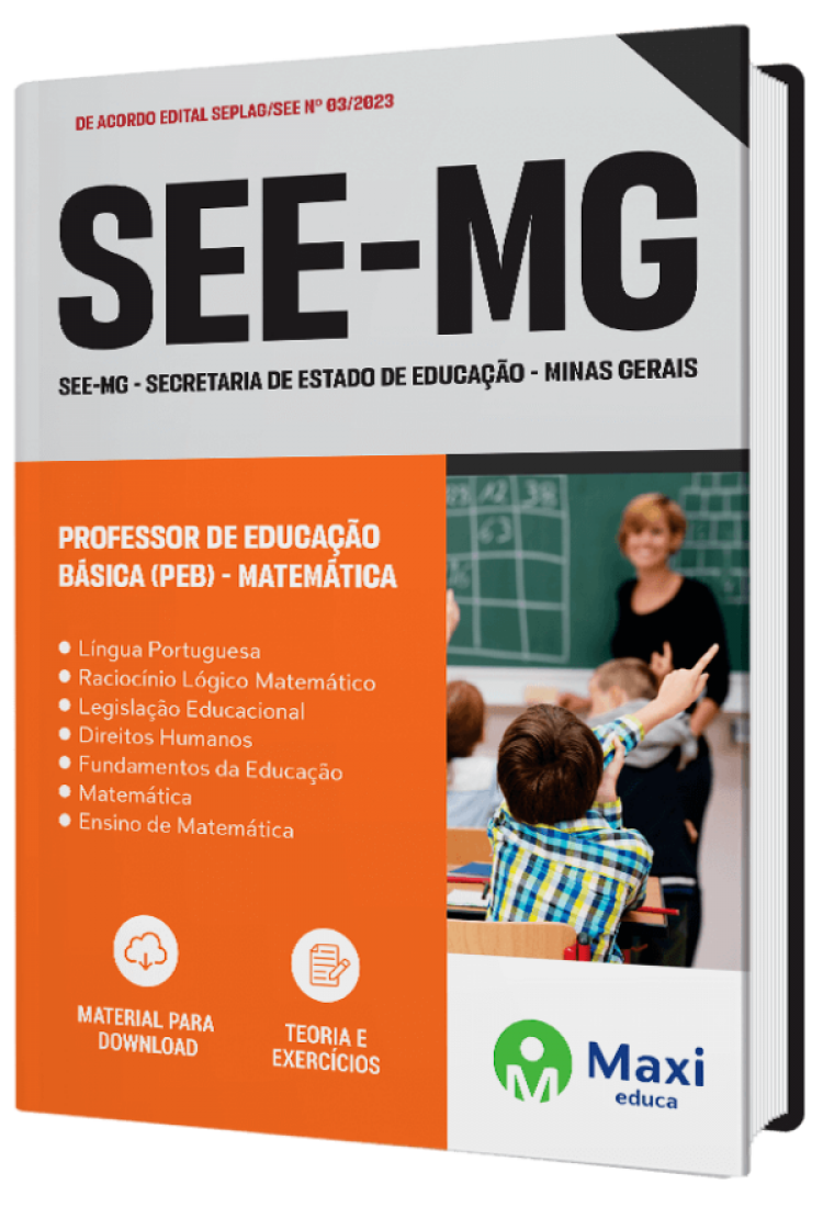 - Apostila SEE-MG 2023 Professor de Educação Básica (PEB) - Matemática