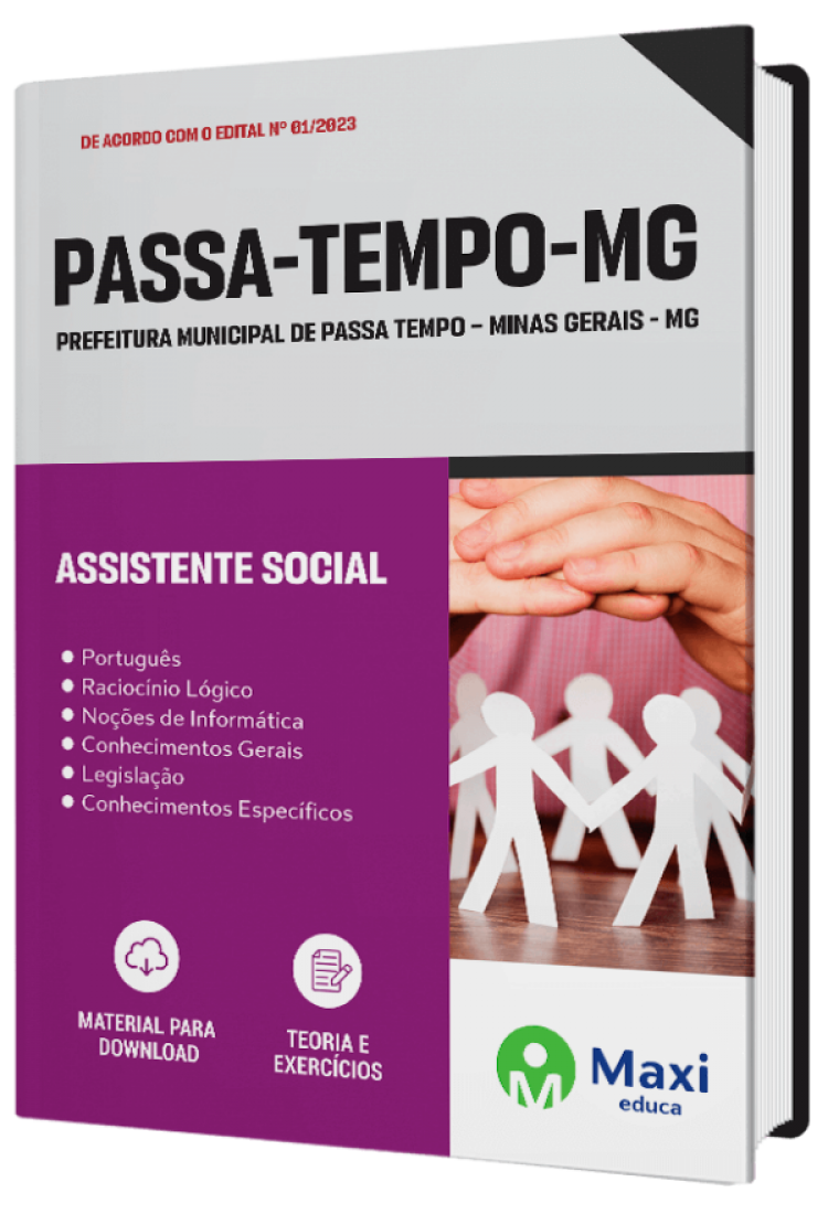 - Apostila Prefeitura de Passa Tempo - MG - 2023 Assistente Social