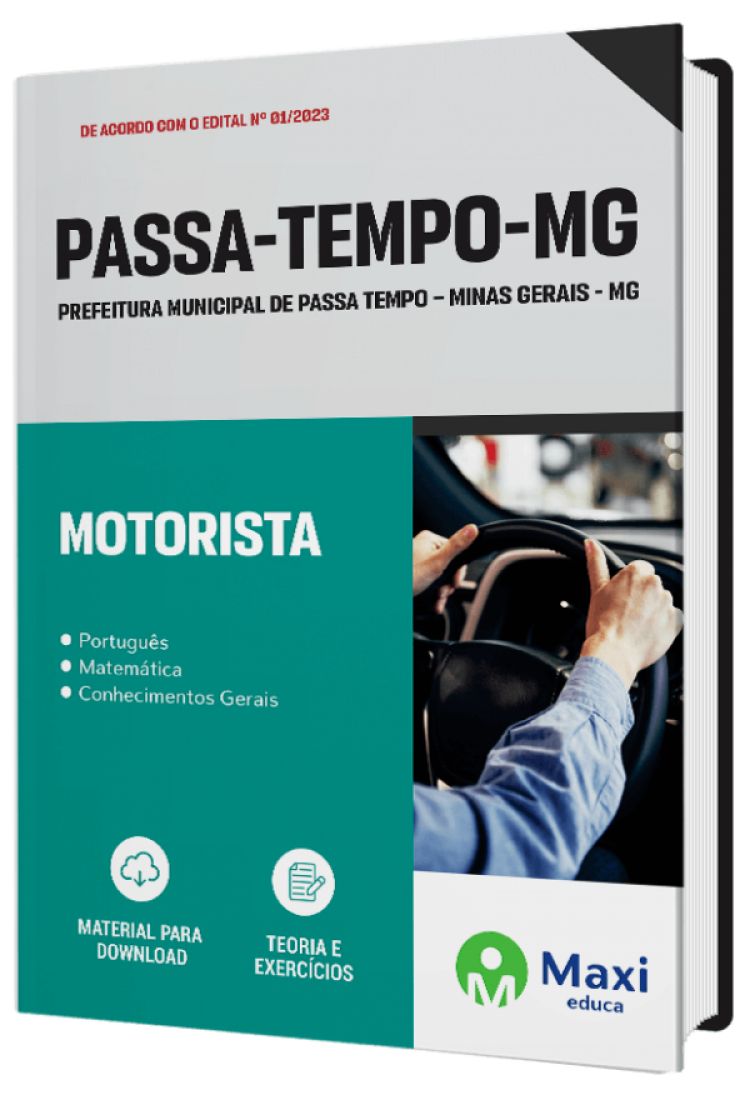 - Apostila Prefeitura de Passa Tempo - MG - 2023 Motorista