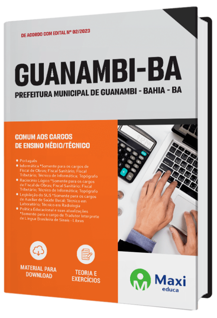 - Apostila Prefeitura de Guanambi - BA - 2023 Comum aos cargos de Ensino Médio/Técnico