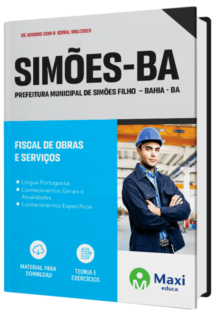 - Apostila Prefeitura de Simões Filho - BA - 2023 Fiscal de Obras e Serviços