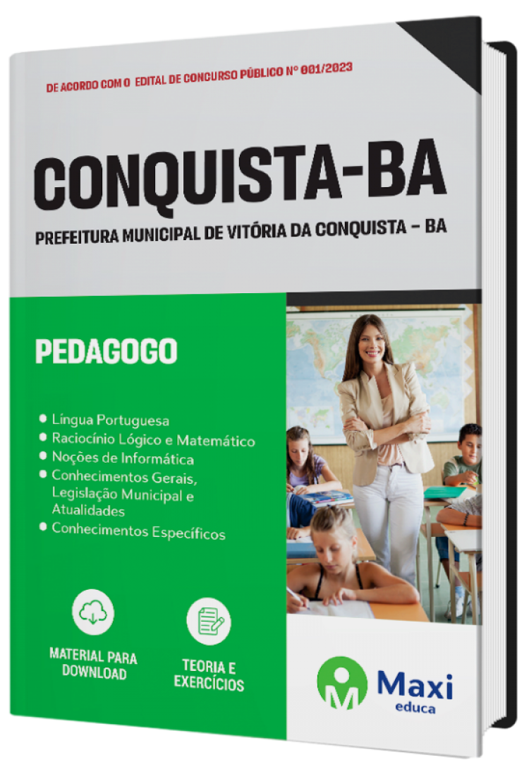 - Apostila Prefeitura de Vitória da Conquista – BA - 2023 Pedagogo