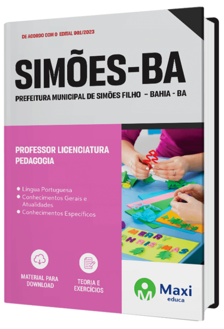 - Apostila Prefeitura de Simões Filho-BA 2023 Professor Licenciatura Pedagogia