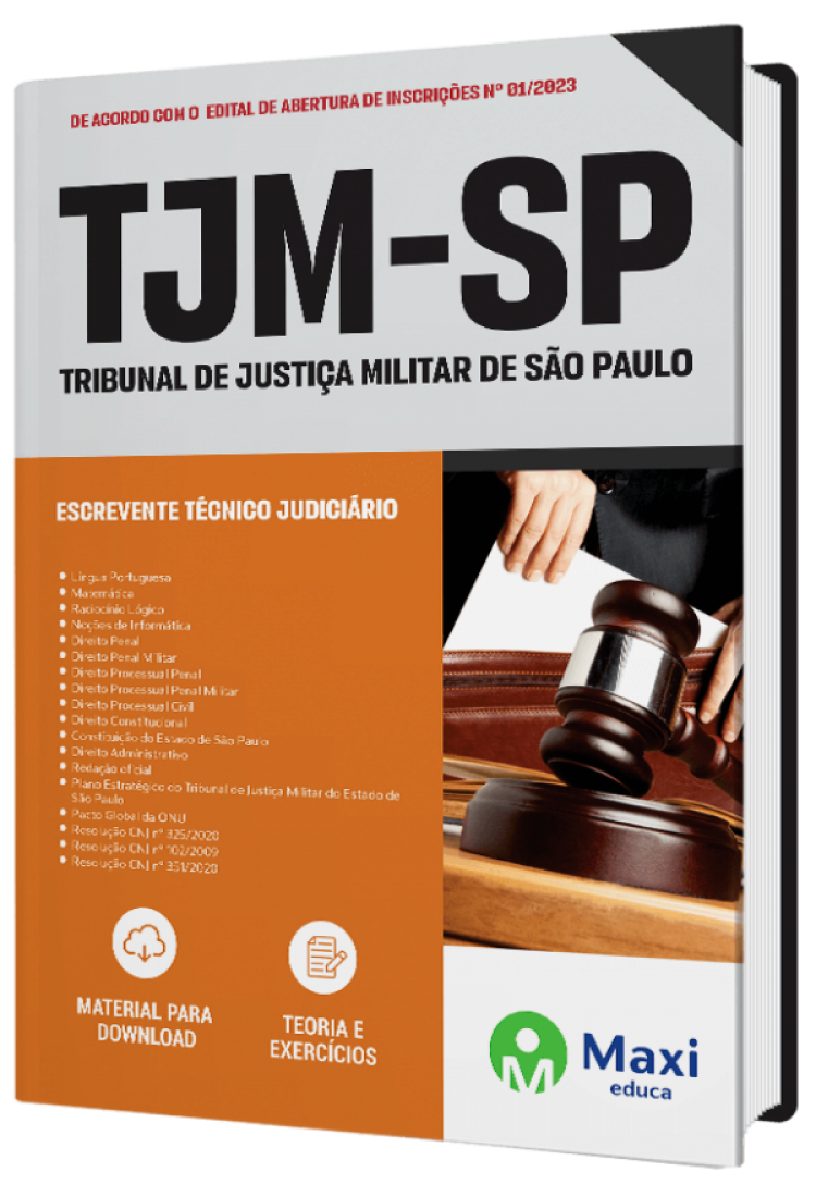 - Apostila TJM-SP 2023 Escrevente Técnico Judiciário