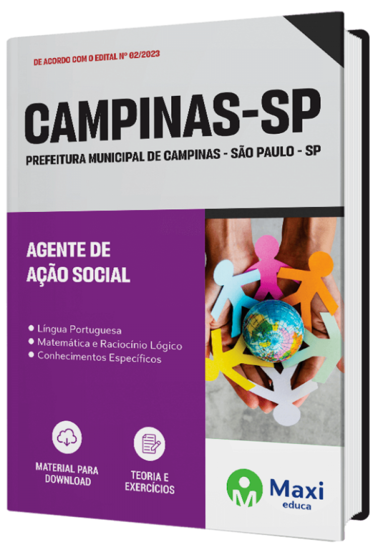 - Apostila Prefeitura de Campinas-SP 2023 Agente de Ação Social