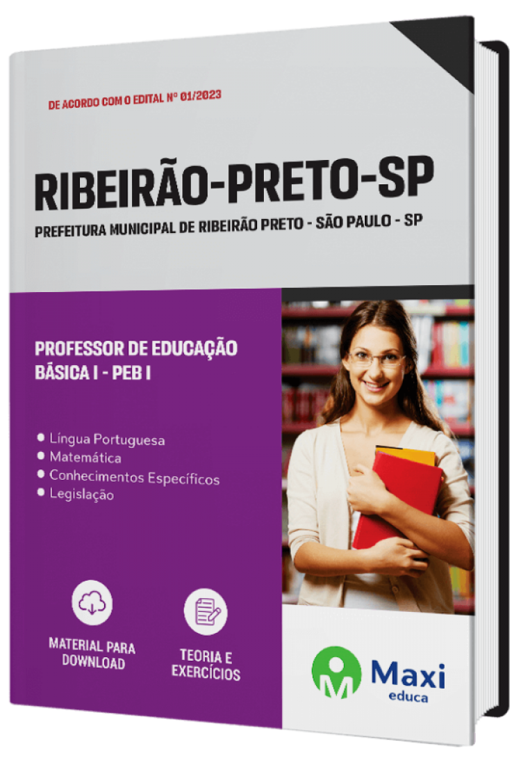 - Apostila Prefeitura de Ribeirão Preto - SP - 2023 Professor de Educação Básica I - PEB I