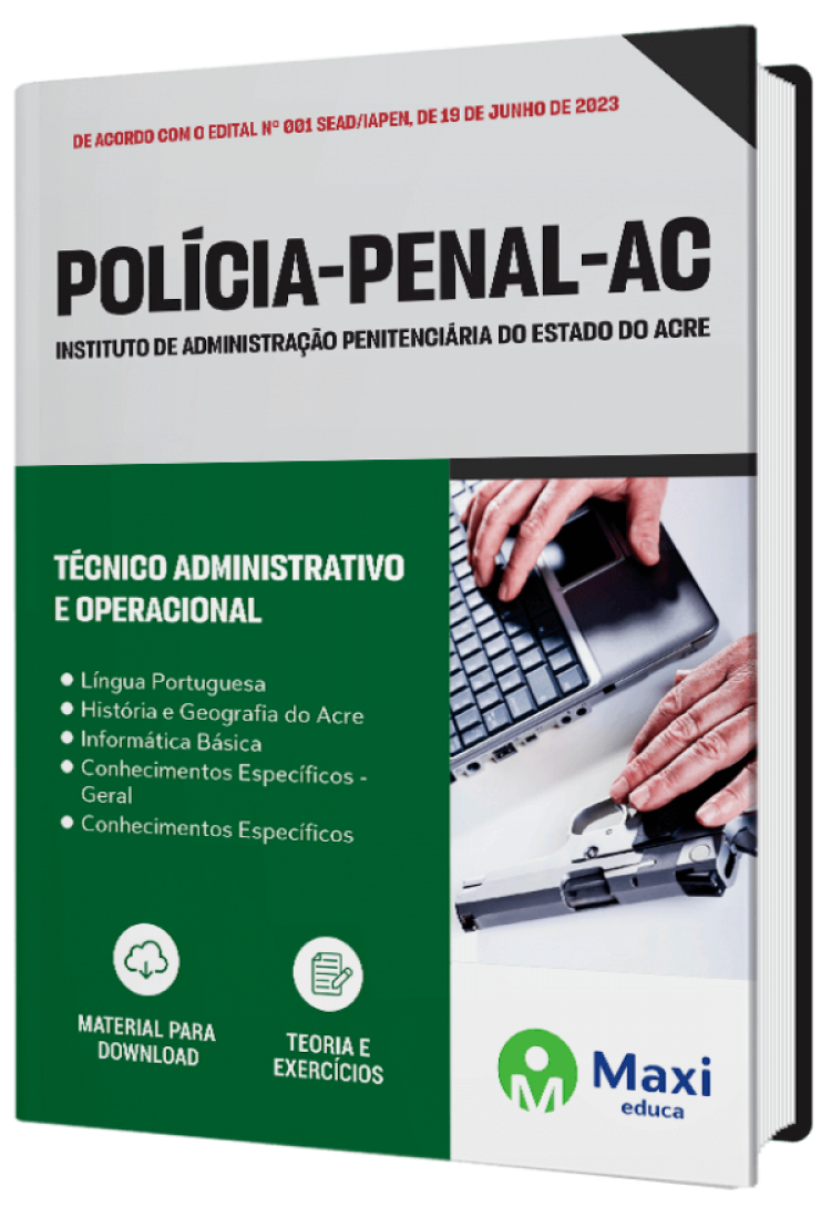 - Apostila Polícia Penal - AC - 2023 Técnico Administrativo e Operacional