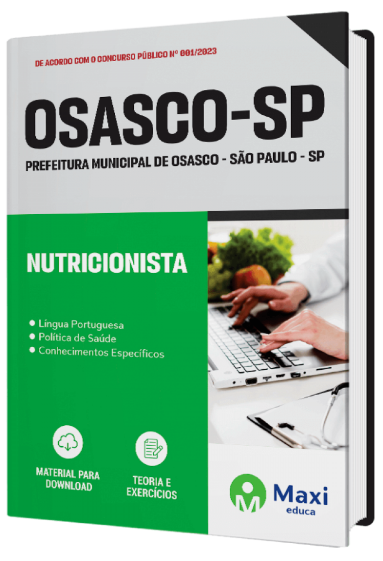 - Apostila Prefeitura de Osasco - SP - 2023 Nutricionista