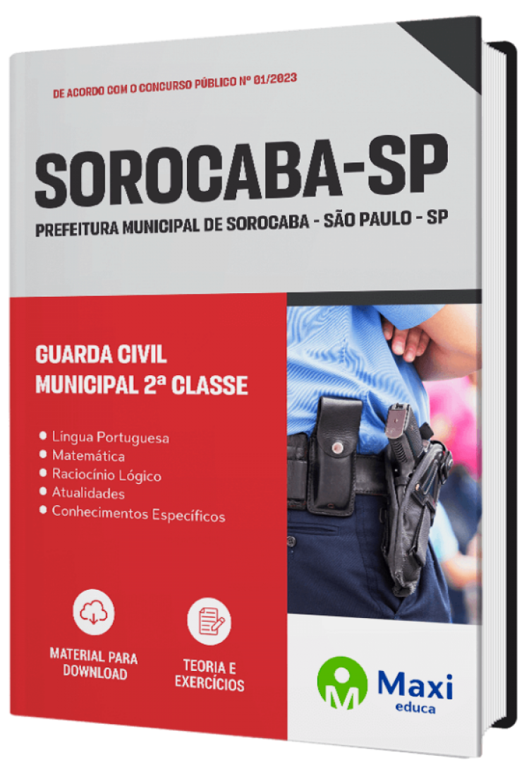 - Apostila Prefeitura de Sorocaba - São Paulo - SP Guarda Civil Municipal 2ª Classe