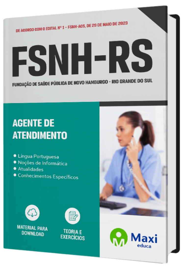 - Apostila FSNH-RS 2023 Agente de Atendimento