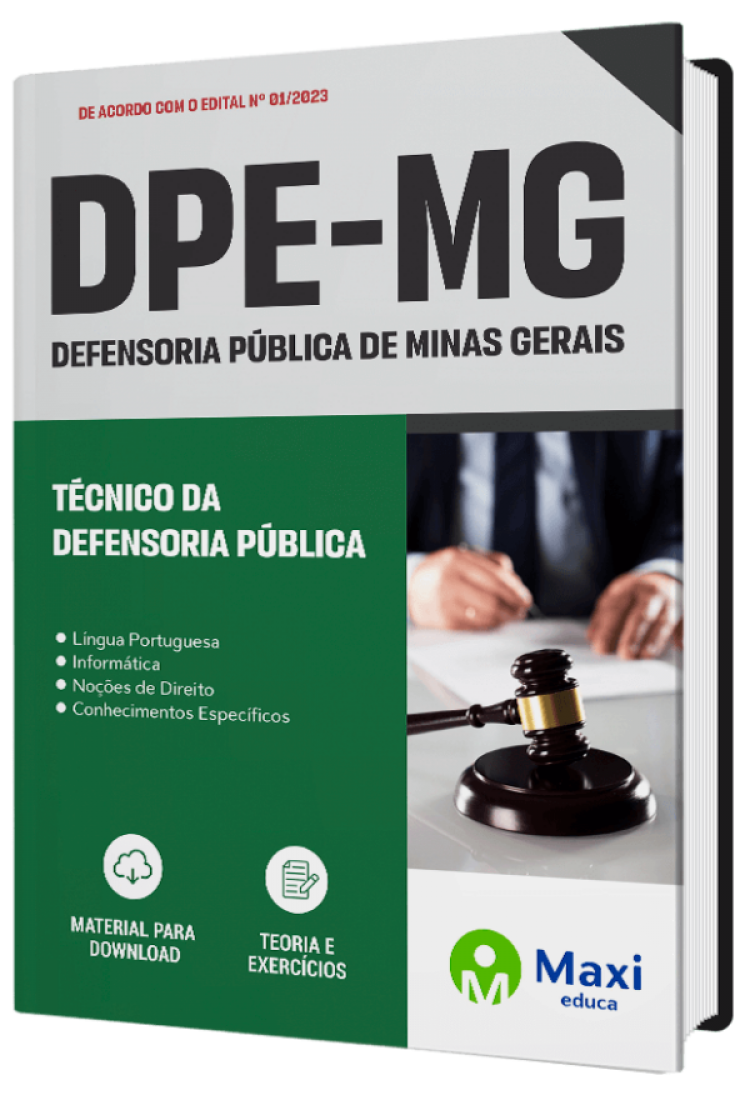 - Apostila DPE-MG - 2023 Técnico da Defensoria Pública