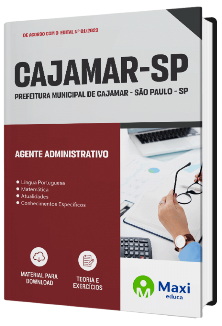 - Apostila Prefeitura de Cajamar - SP - 2023 Agente Administrativo