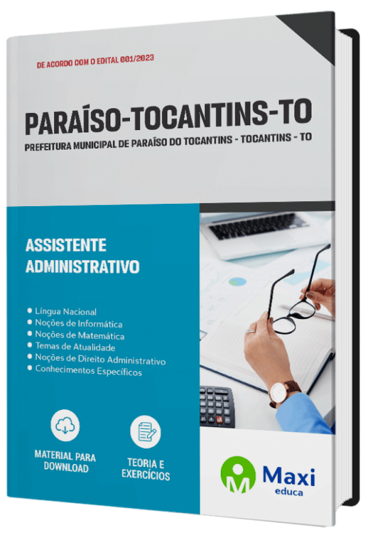 - Apostila Prefeitura de Paraíso - TO - 2023 Assistente Administrativo