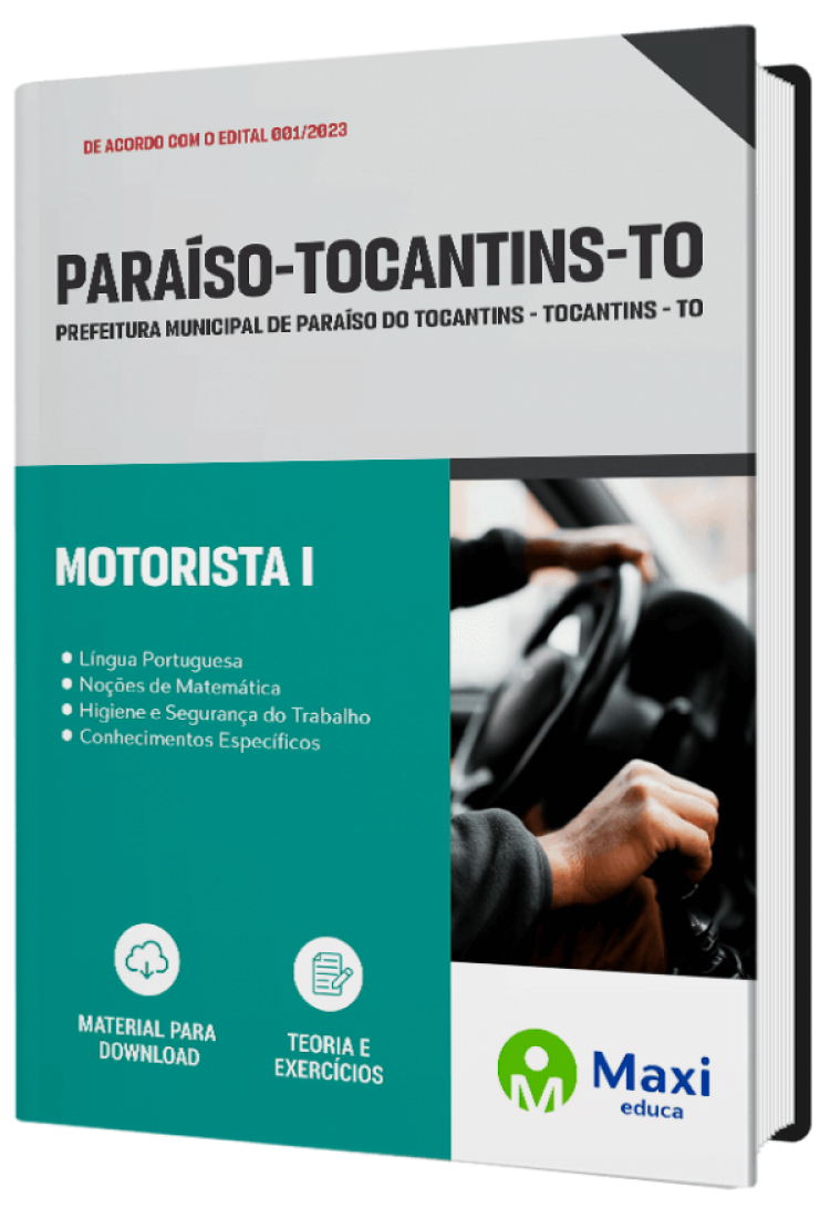 - Apostila Prefeitura de Paraíso - TO - 2023 Motorista I