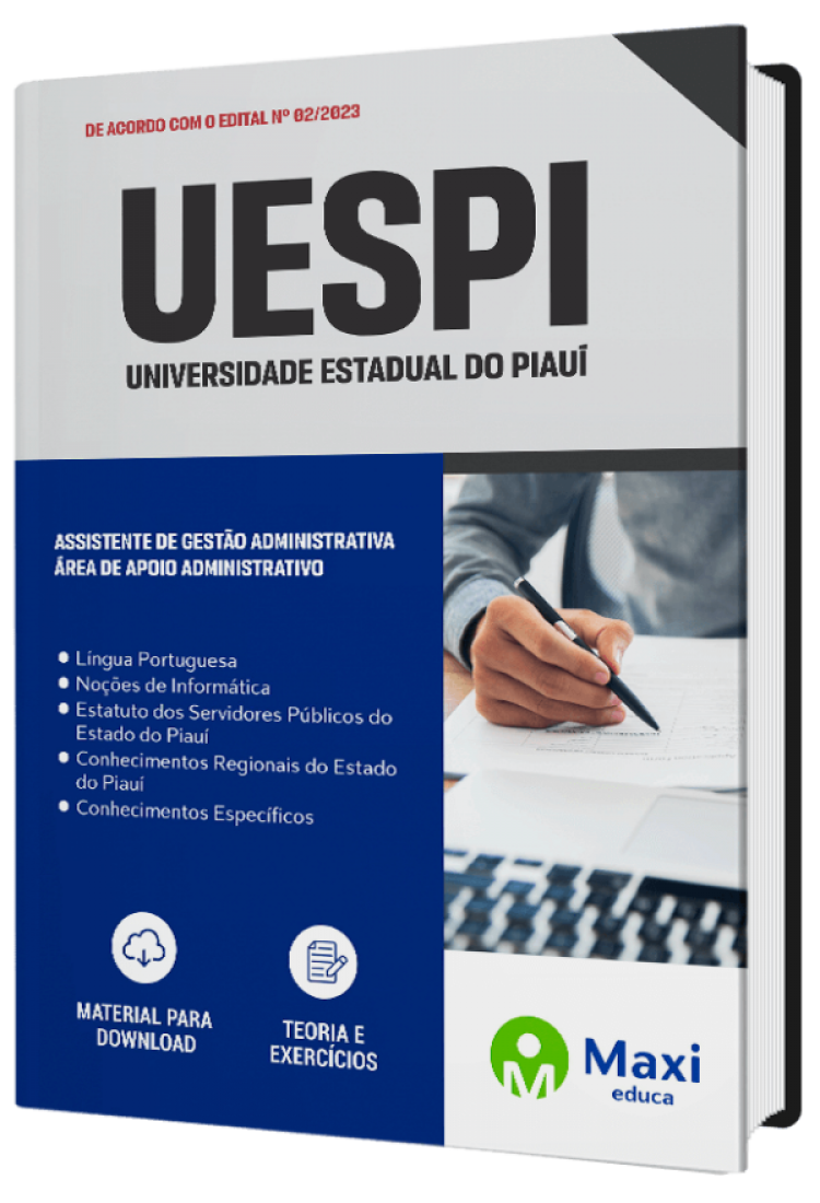 - Apostila UESPI - PI - 2023 Assistente de Gestão Administrativa - Área de Apoio Administrativo