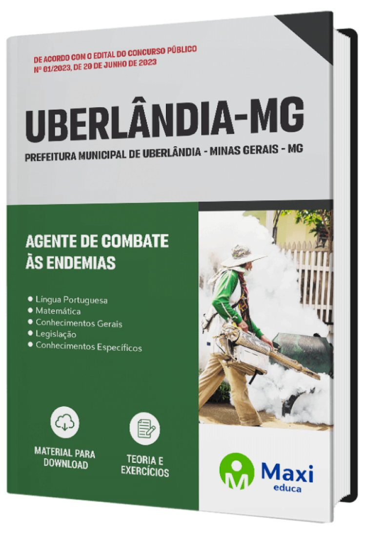 - Apostila Prefeitura de Uberlândia - MG - 2023 Agente de Combate às Endemias