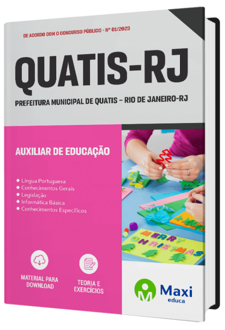 - Apostila Prefeitura de Quatis-RJ 2023 Auxiliar de Educação