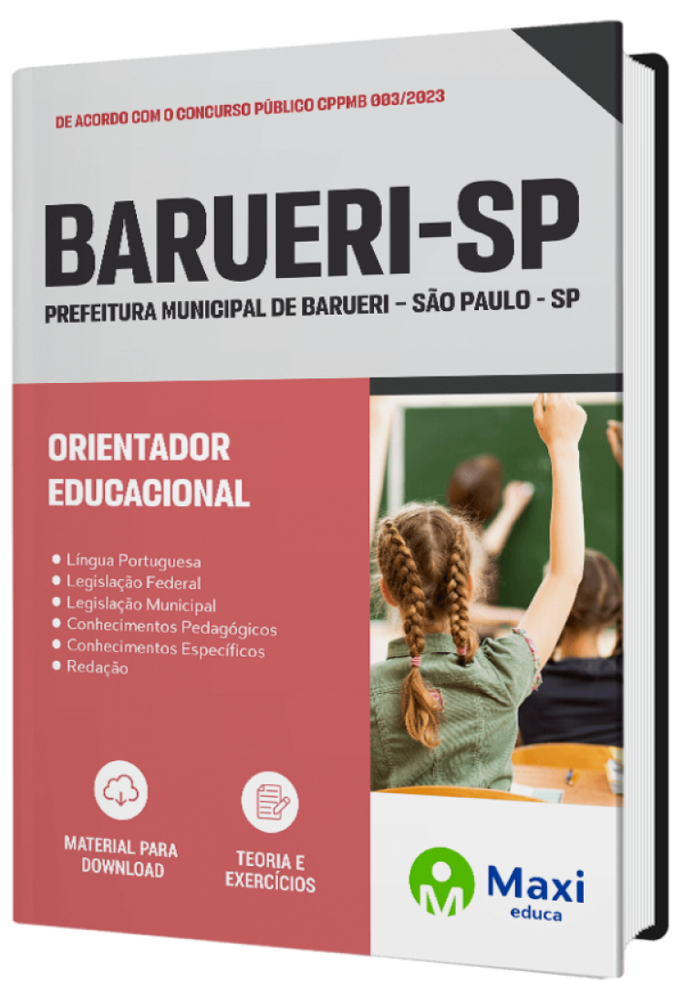 - Apostila Prefeitura de Barueri - SP - 2023 Orientador Educacional