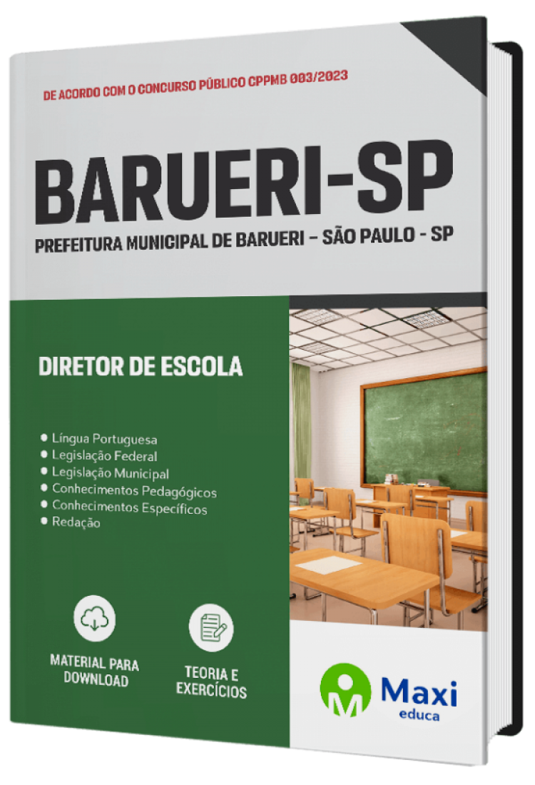 - Apostila Prefeitura de Barueri - SP - 2023 Diretor de Escola