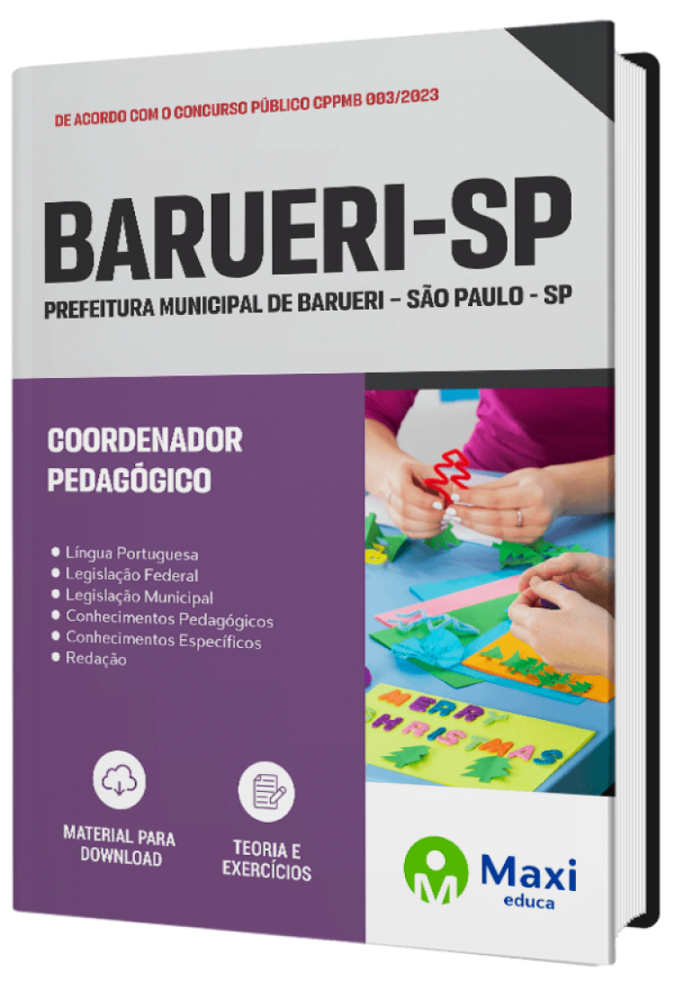 - Apostila Prefeitura de Barueri - SP - 2023 Coordenador Pedagógico