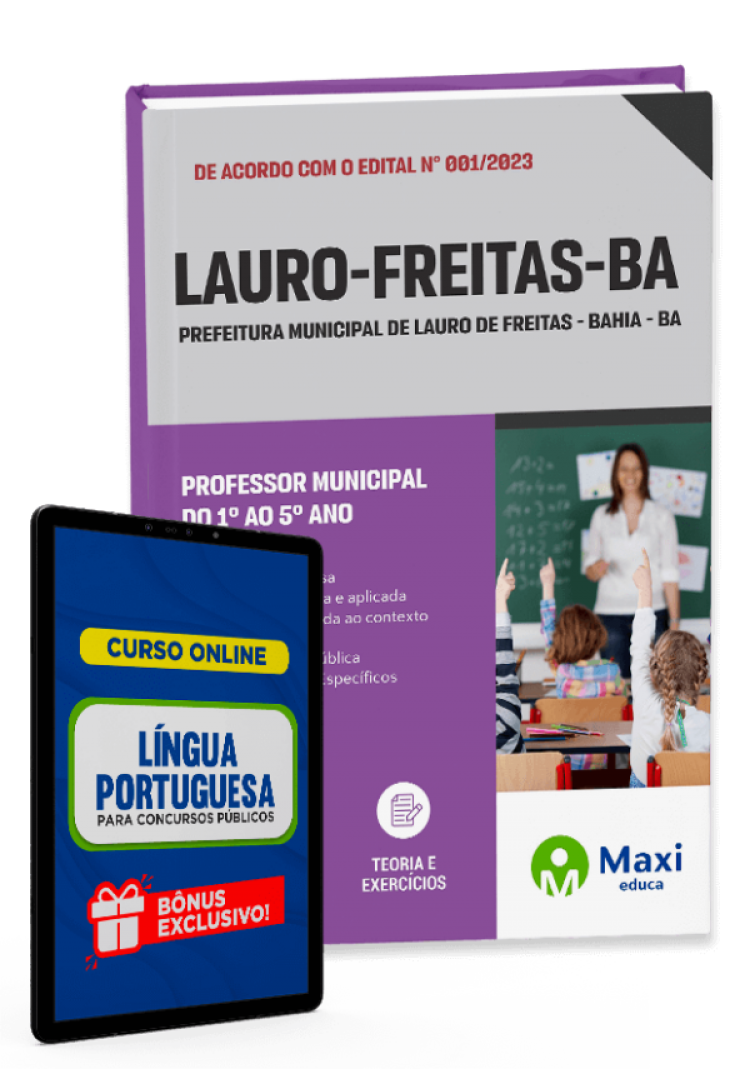 - Apostila Prefeitura de Lauro de Freitas - BA - 2023 Professor Municipal do 1º ao 5º ano