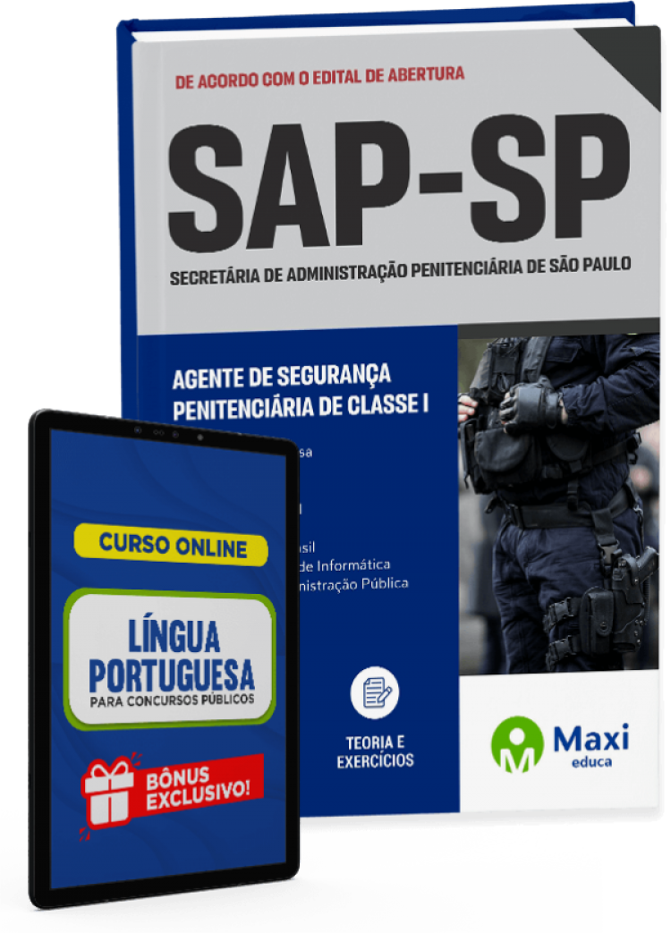 - Apostila Preparatória Polícia Penal - SP (SAP-SP) 2023 Agente de Segurança Penitenciária de Classe I