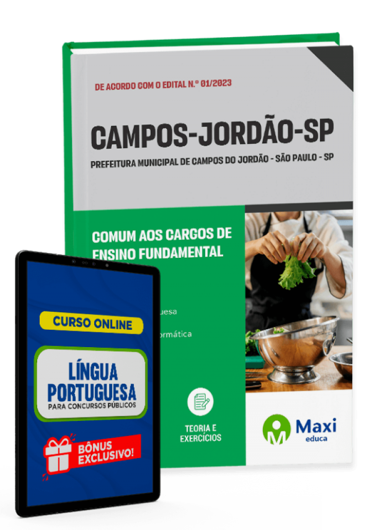 - Apostila Prefeitura de Campos do Jordão - SP - 2023 Comum aos Cargos de Ensino Fundamental Completo: Agente da Defesa Civil, Bombeiro Civil, Cozinheira, Mecânico, Operador de Máquinas Leves e Operador de Máquinas Pesadas