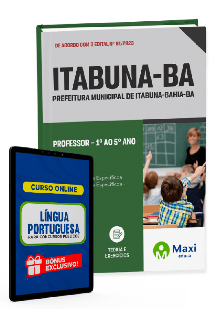 - Apostila Prefeitura de Itabuna - BA - 2023 Professor – 1º ao 5º ano