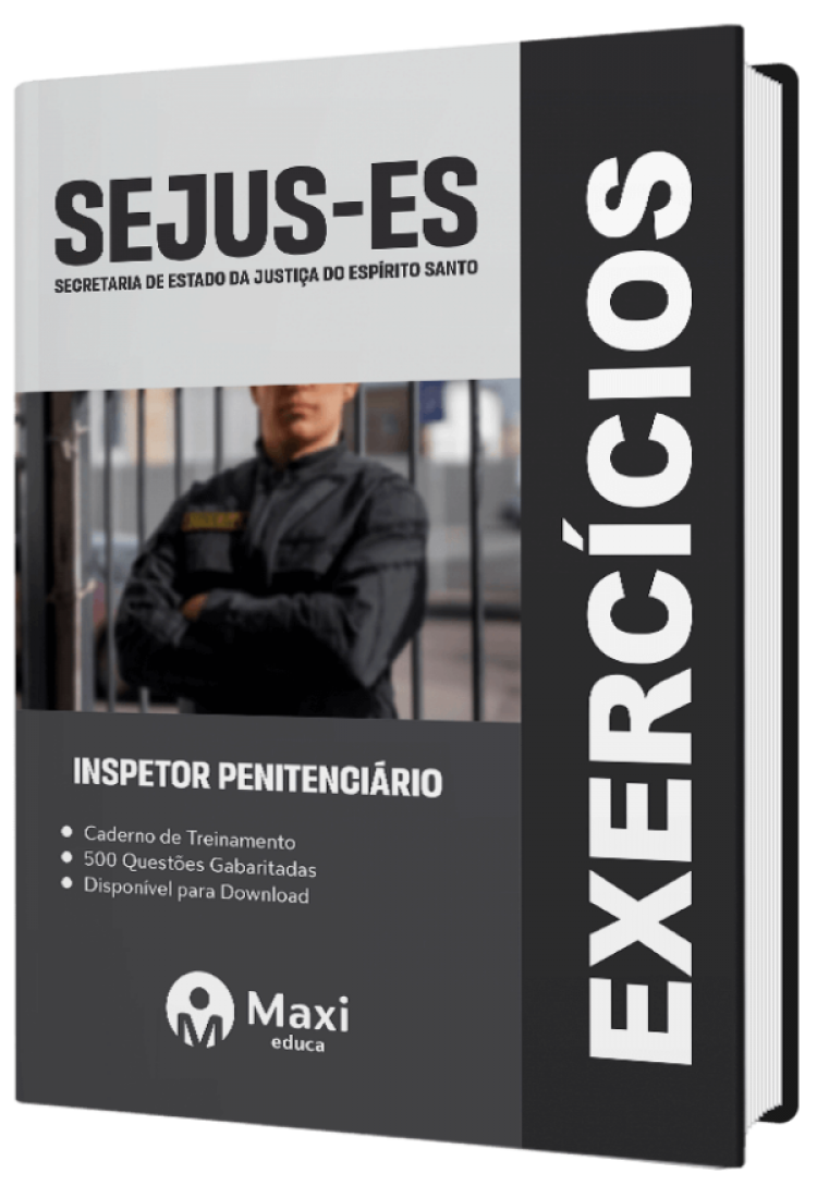 - Caderno de Questões SEJUS - ES - 2023 500 questões gabaritadas - Praticando - Inspetor Penitenciário