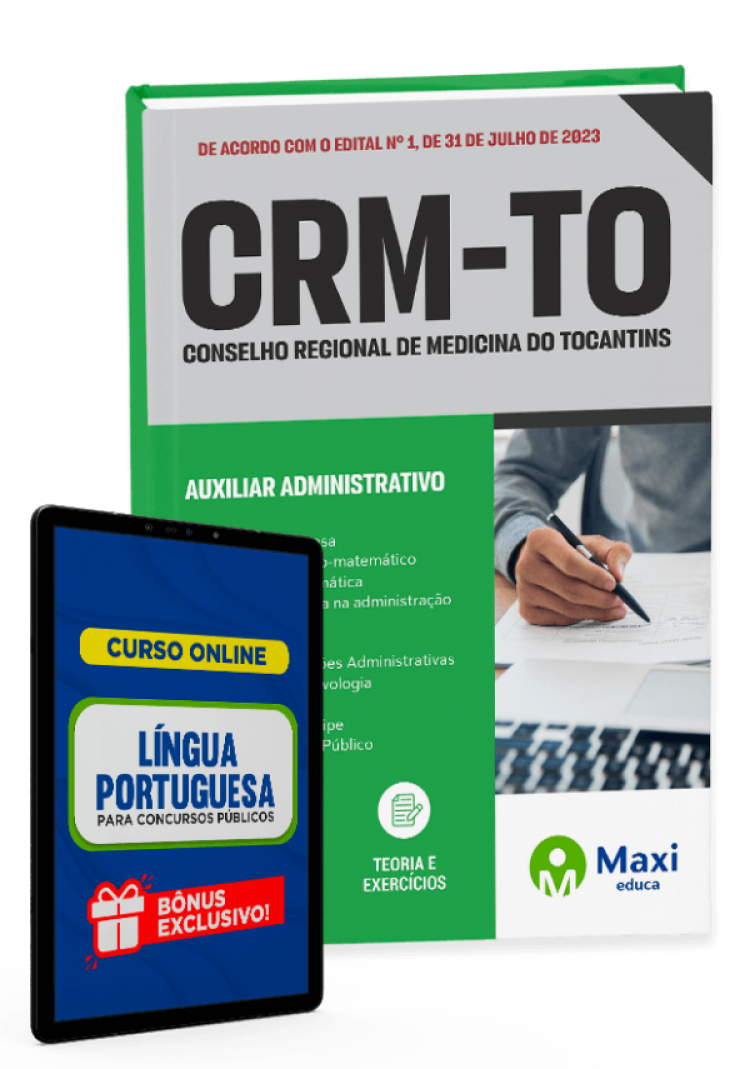 - Apostila CRM-TO - 2023 Auxiliar Administrativo