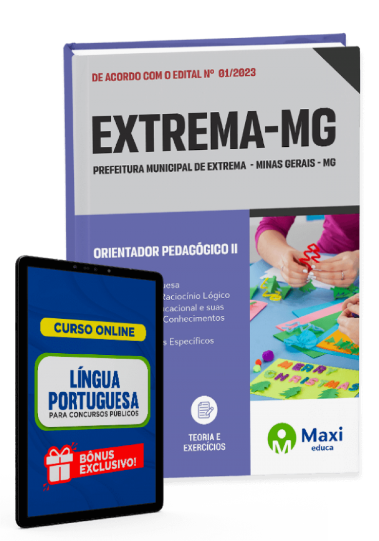 - Apostila Prefeitura de Extrema - MG - 2023 Orientador Pedagógico II