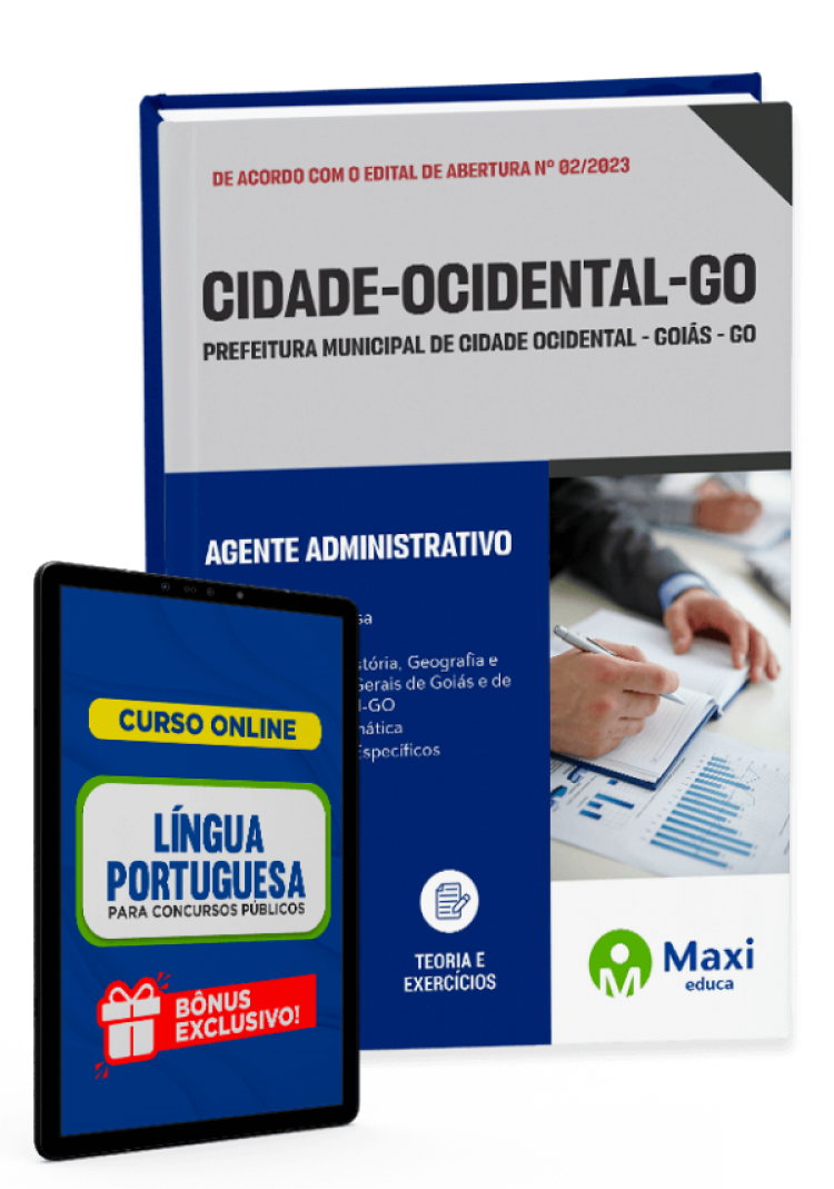 - Apostila Prefeitura de Cidade Ocidental - GO - 2023 Agente Administrativo